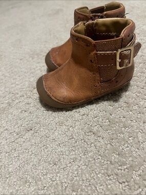 Stride Rite Brown Kids Ankle Boots